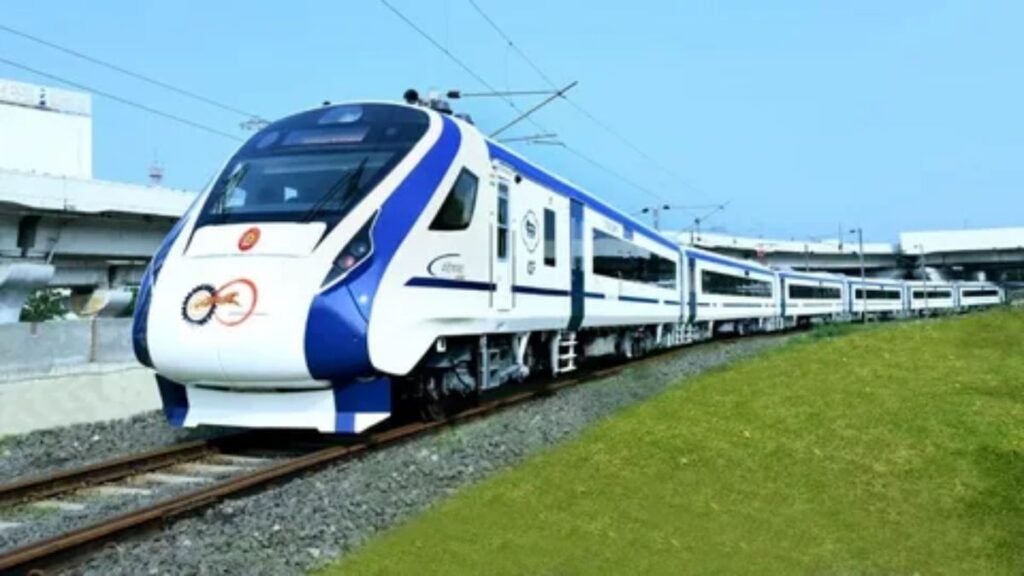 Car train carrying vehicles on railway tracks for long distance travel