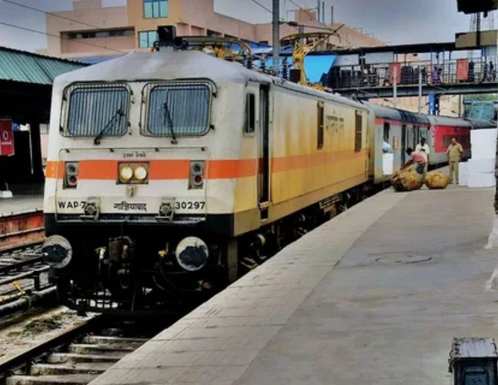 Different types of vehicles including cars and SUVs lined up for train loading.