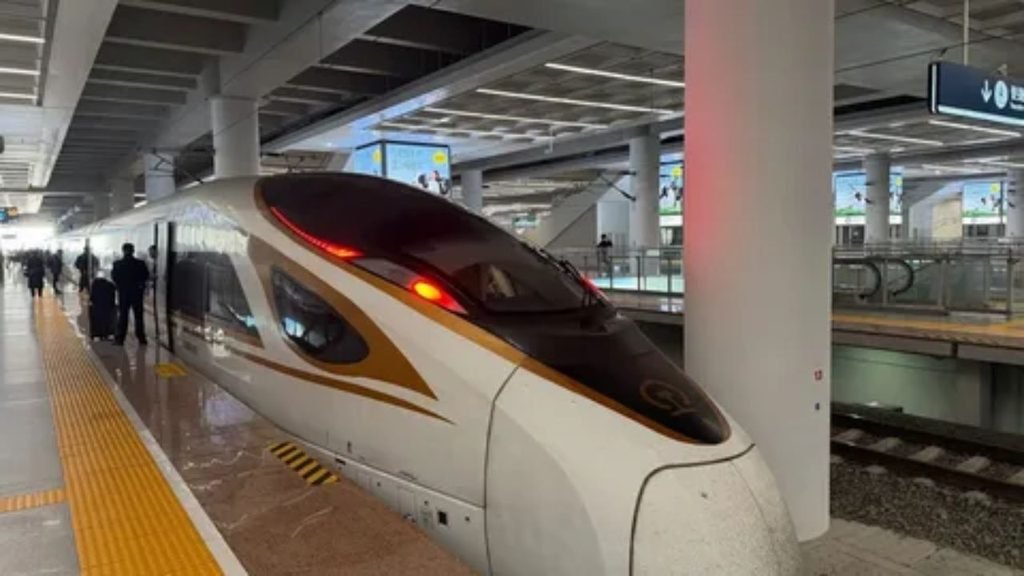 High-speed intercity train service connecting major cities.