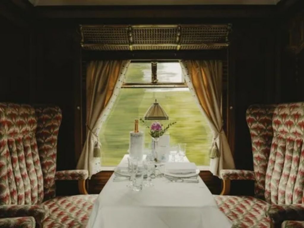 Vintage steam train operating on a historic railway tour route