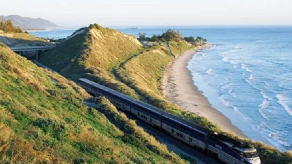Pacific Surfliner coastal train route operating in Southern California.