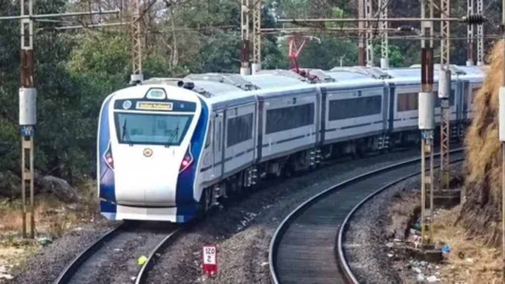 Scenic view of a train traveling through lush green landscapes for a weekend getaway
